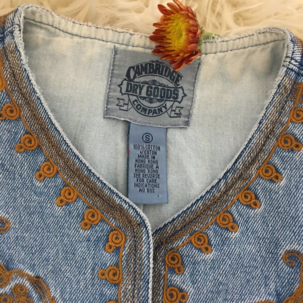 Cambridge Dry Goods Company Childrens Denim Vest - Picture 5 of 6